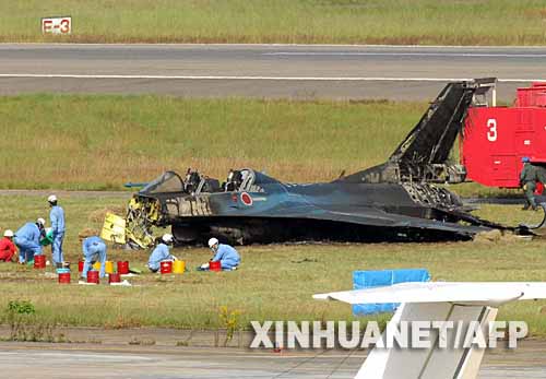 日本空中自衛(wèi)隊(duì)一架F-2戰(zhàn)機(jī)在名古屋起飛時(shí)墜毀