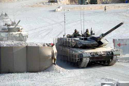 加拿大陸軍將最新型豹-2A6M坦克投入阿富汗戰(zhàn)場
